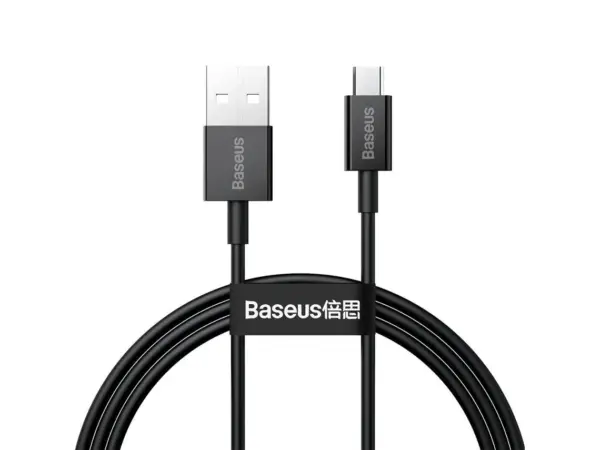 2c3a2425a9c085dc4a9668c05cfe0bcf961cb200 Baseus Superior Cabo USB-A para Micro USB 2A 1M Preto