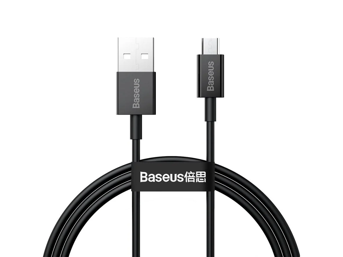 Baseus Superior Cabo USB-A para Micro USB 2A 1M Preto