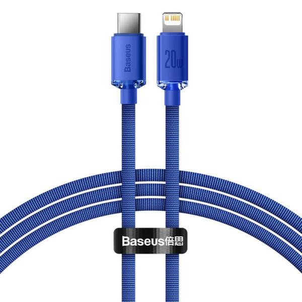 86334 Baseus Crystal Shine Cabo USB-C para Lightning 20W 1.2M
