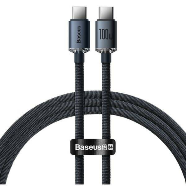 Img_00881574 Baseus Crystal Shine Cabo USB‑C para USB‑C 100W 2M